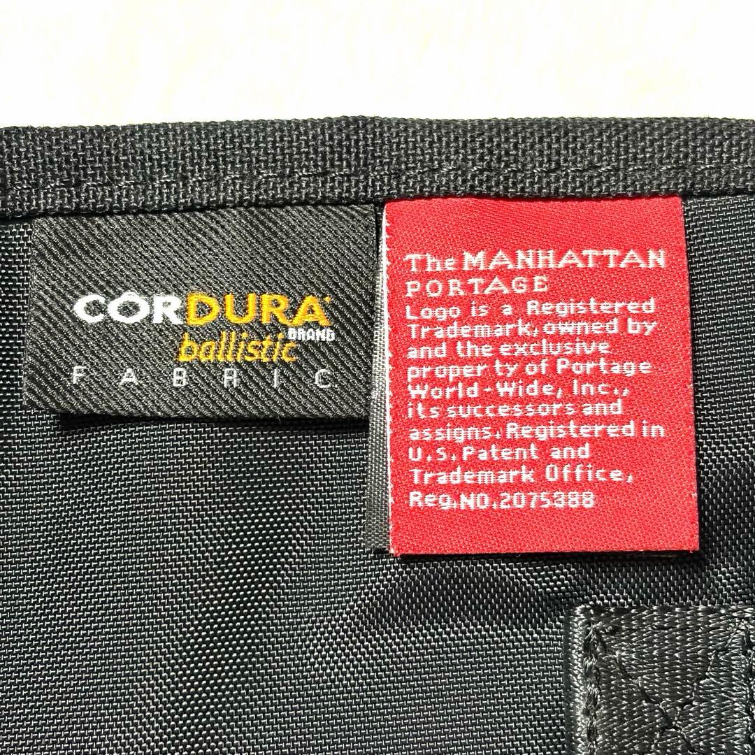 【マンハッタンポーテージ ブラックレーベル】コーデュラ メッセンジャーバッグ 黒