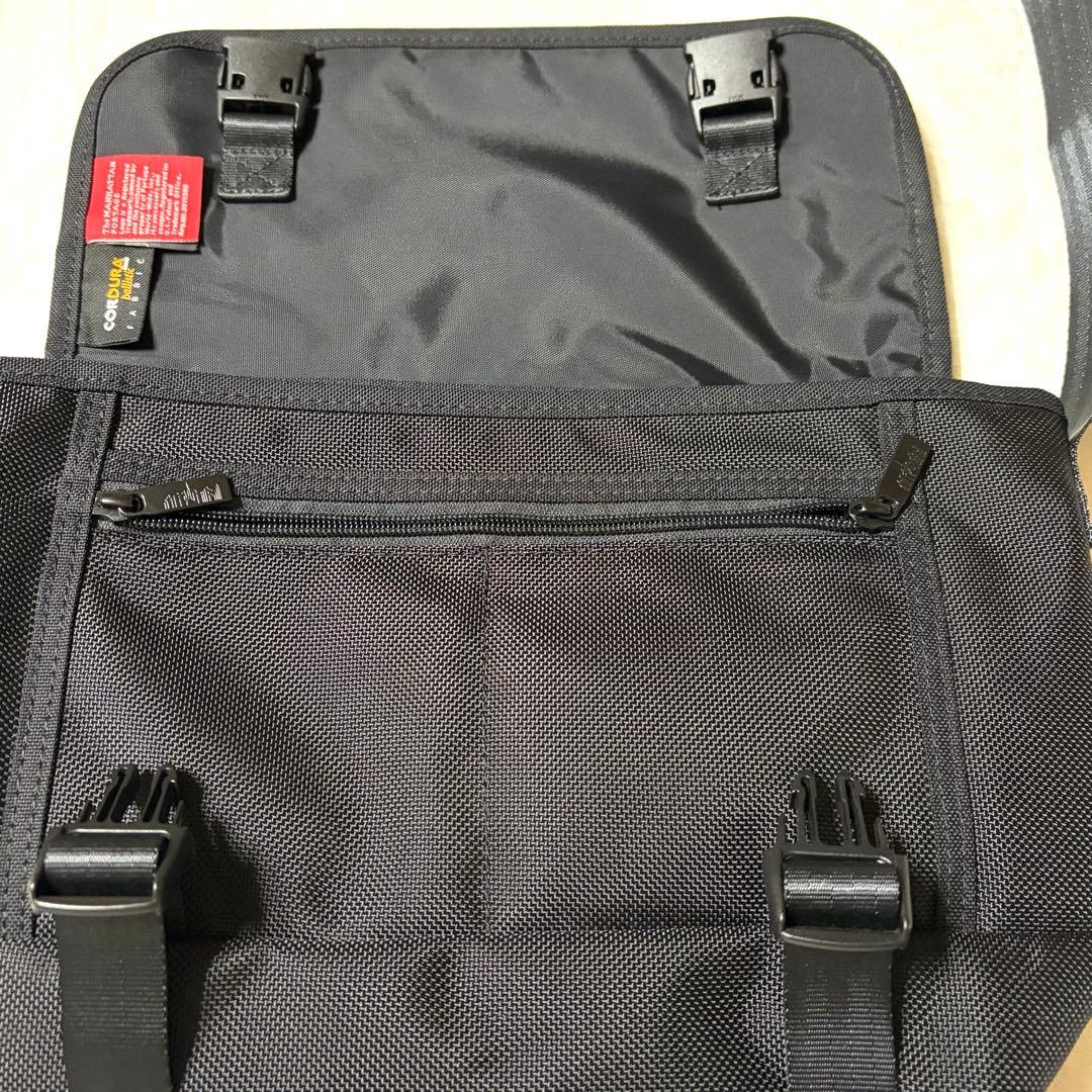 【マンハッタンポーテージ ブラックレーベル】コーデュラ メッセンジャーバッグ 黒