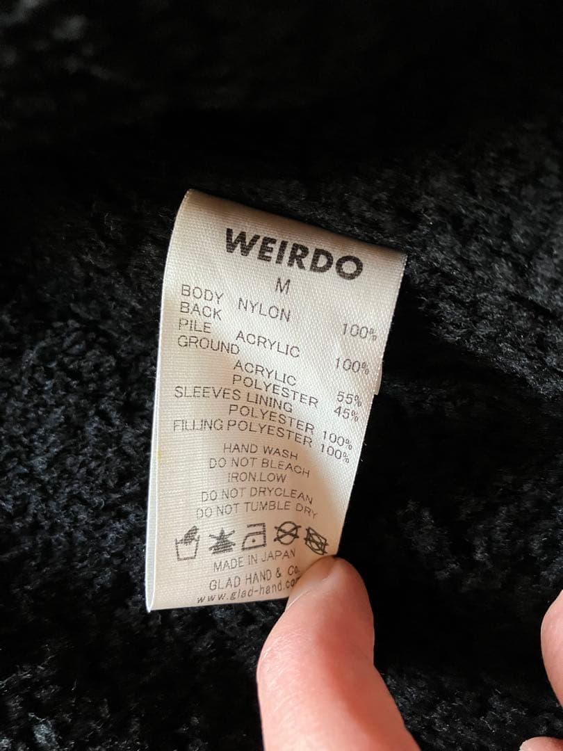 WEIRDO ナイロンジャケット M ブラック