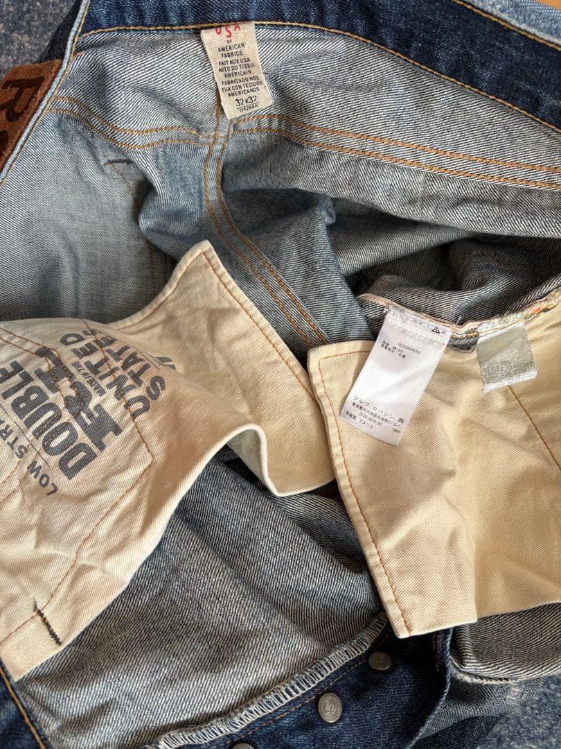 RRL デニム　リペア　ダメージ加工　ジョニーデップ