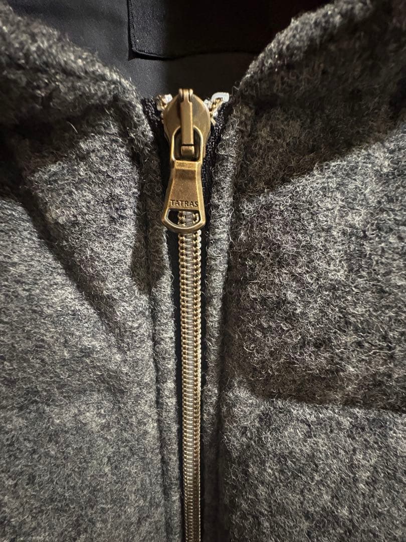 タトラス ダウンジャケット アウター 袖口リブ グレー レディース