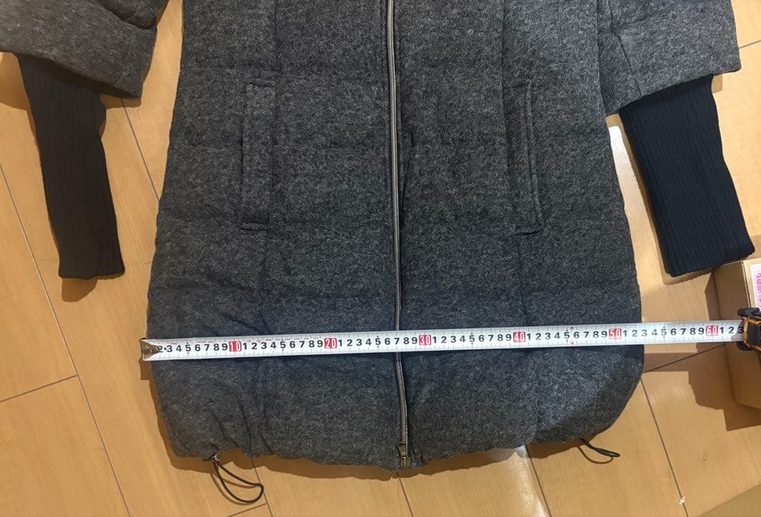 タトラス ダウンジャケット アウター 袖口リブ グレー レディース