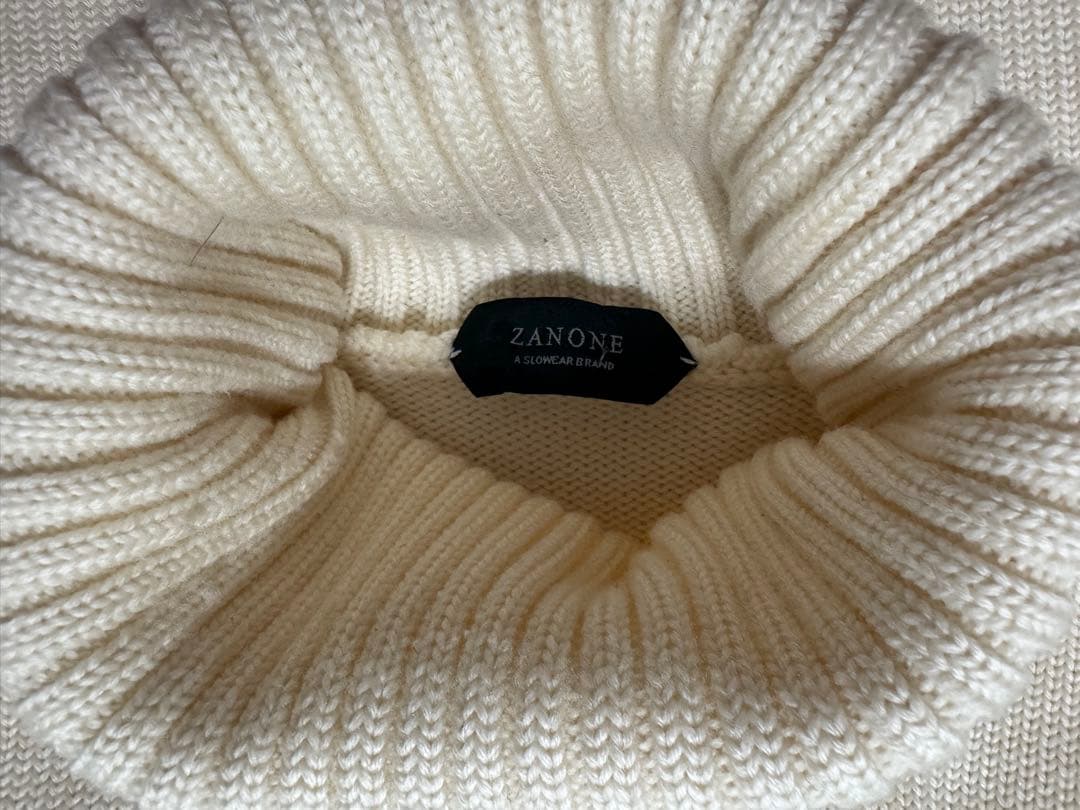 極美品ZANONE ザノーネ タートルネックニット5G ミドルゲージ サイズ50