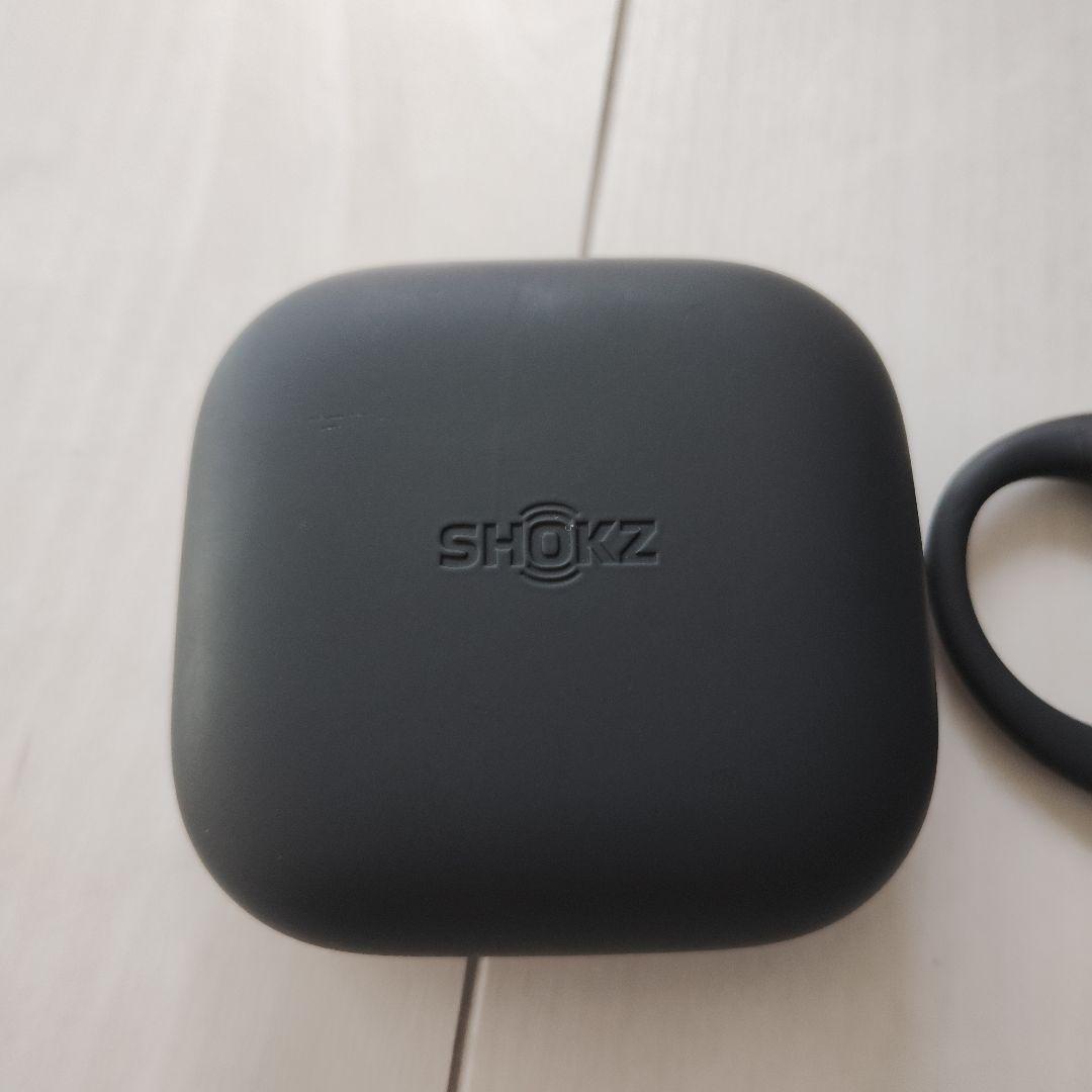 SHOKZ OPENFIT AIR ワイヤレスイヤホン ブラック 充電ケース付き