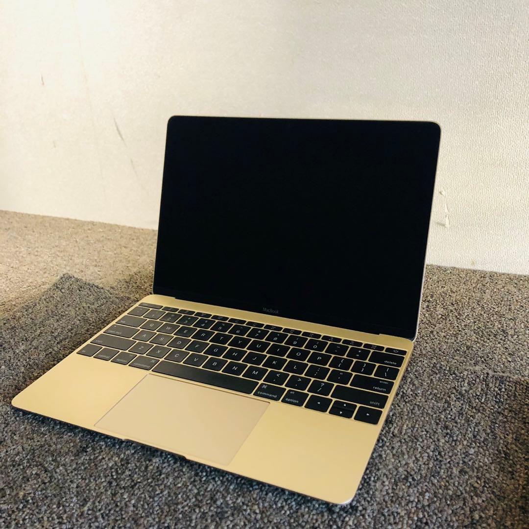E9ジャンク品！Apple MacBook12インチ ノートパソコン ゴールド