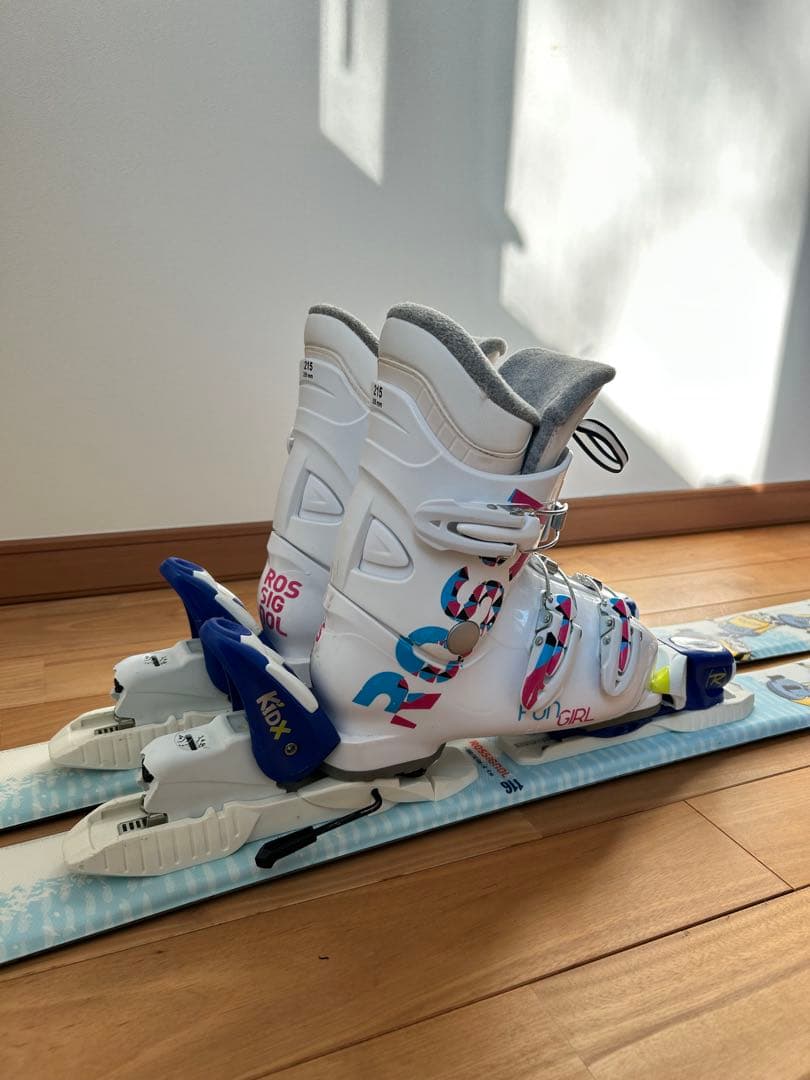 ROSSIGNOL 116 ミニオンスキー板、靴 21.5cm セット