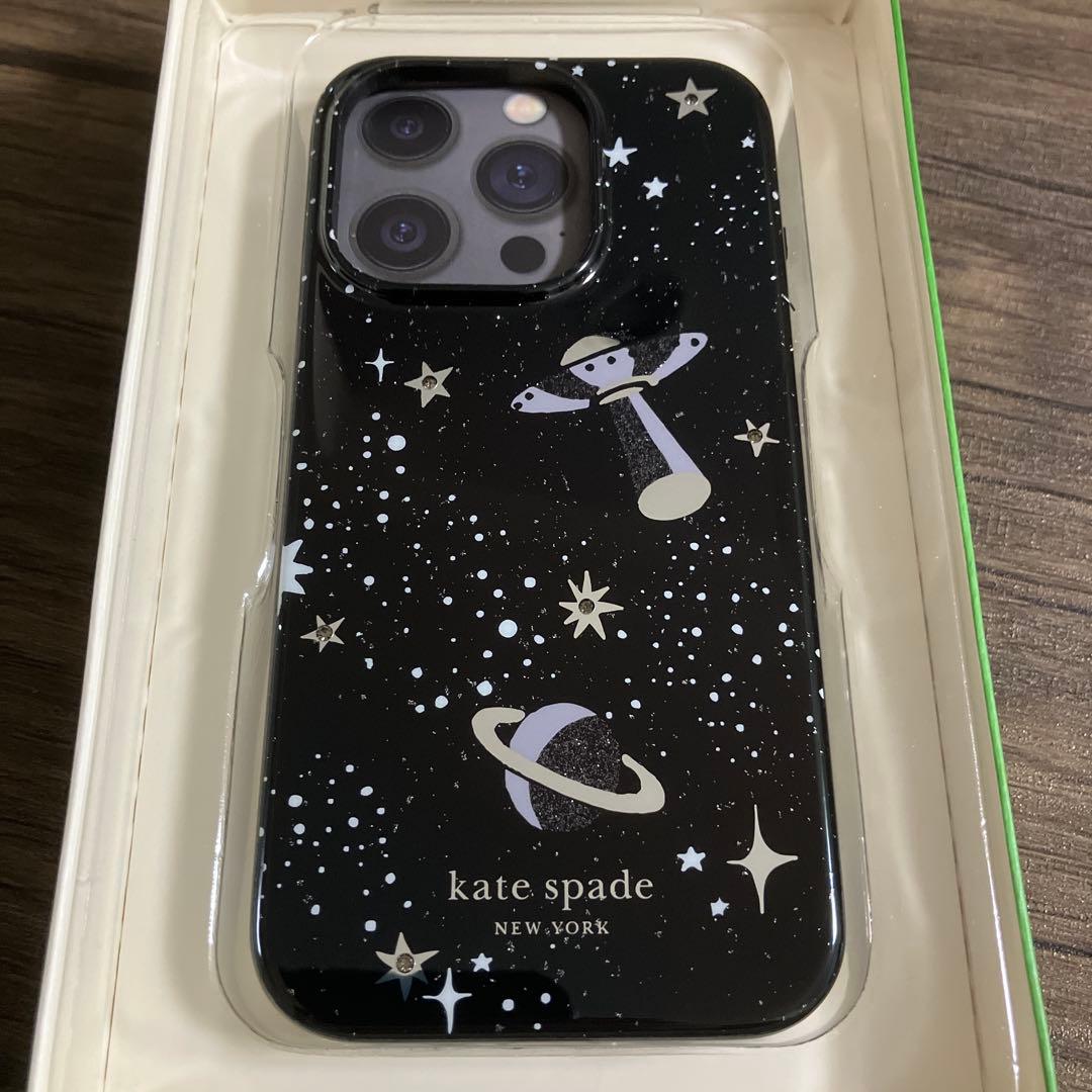 新品　未使用　ケイトスペード　iPhone15proケース　プラネット　スター