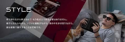 トラックボール付キーボード★保証3ヶ月/導入30日★GrabShell/黒/特典