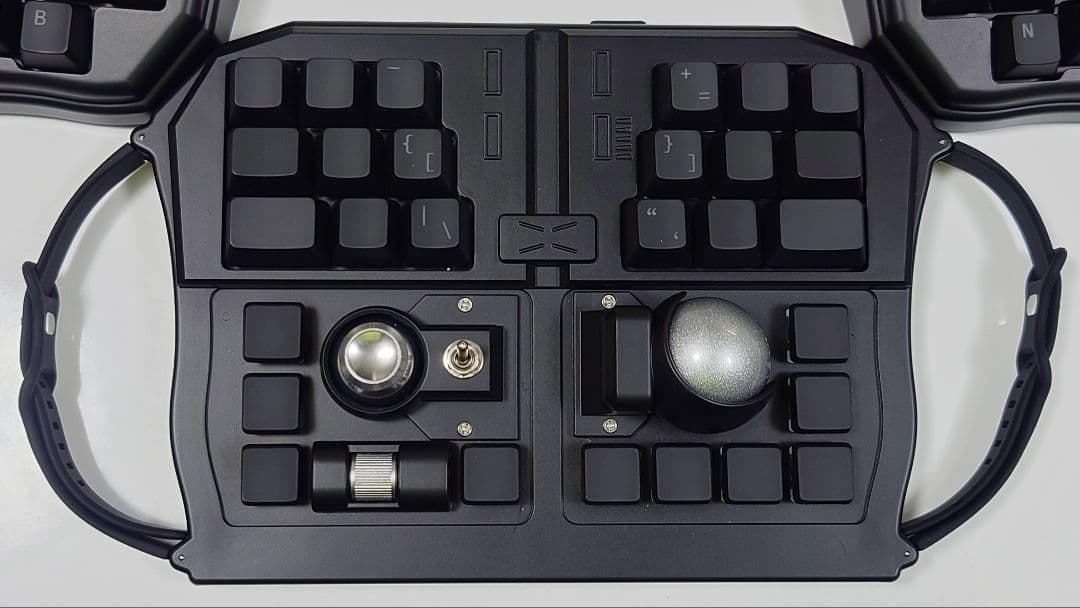 トラックボール付キーボード★保証3ヶ月/導入30日★GrabShell/黒/特典