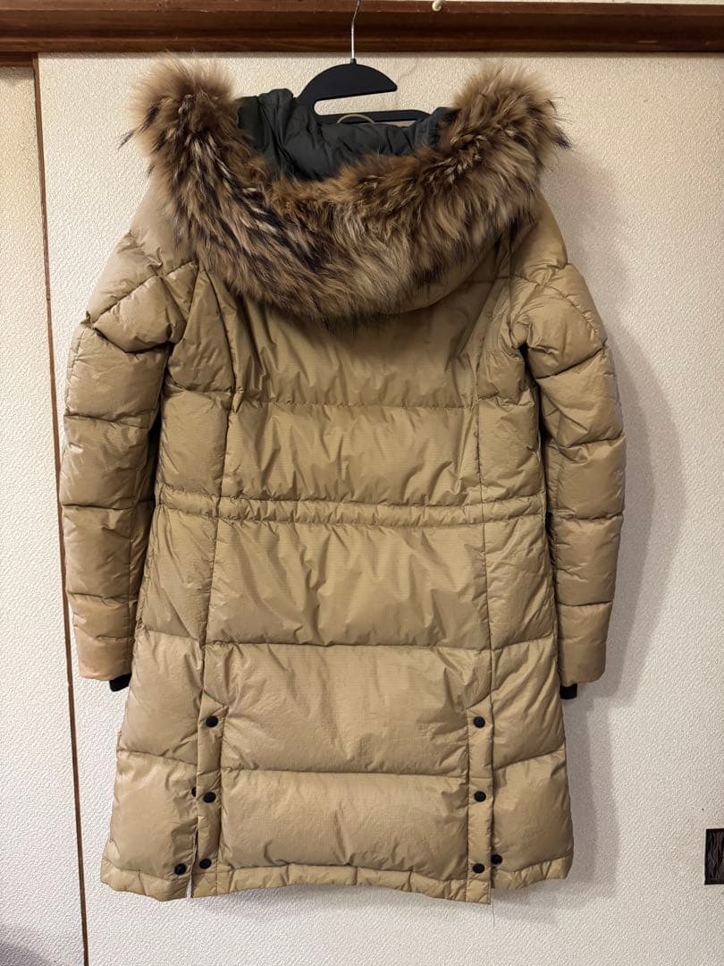 クリーニング済　ナンガ　NANGA ダウンハーフコート　ベージュ　サイズ1 M