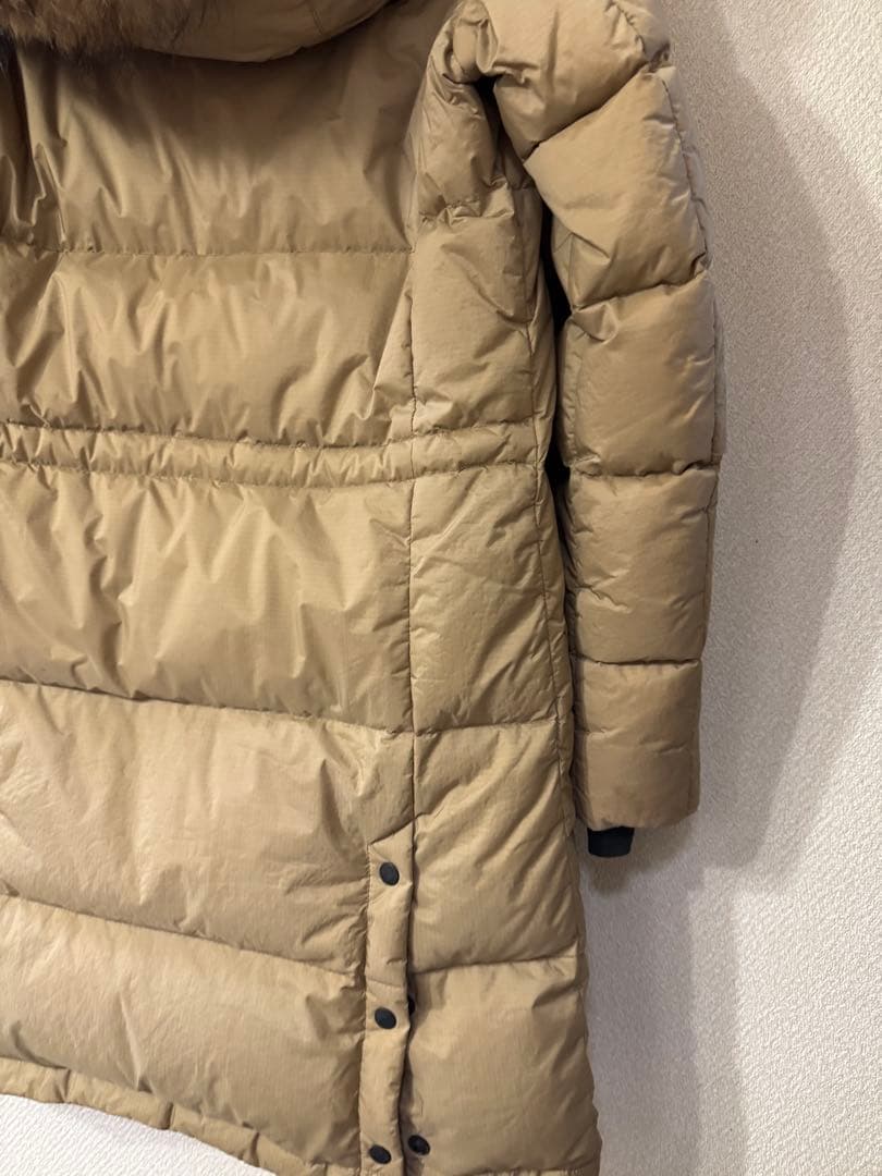 クリーニング済　ナンガ　NANGA ダウンハーフコート　ベージュ　サイズ1 M