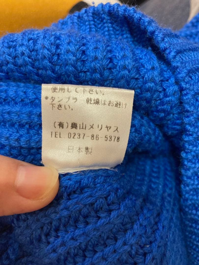 【週末値下❣️】BATONER バトナー　シグネチャークルーネックニット　ブルー