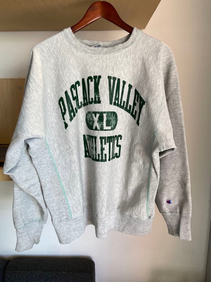 激レア　グリーンステッチ　80s champion reverse weave