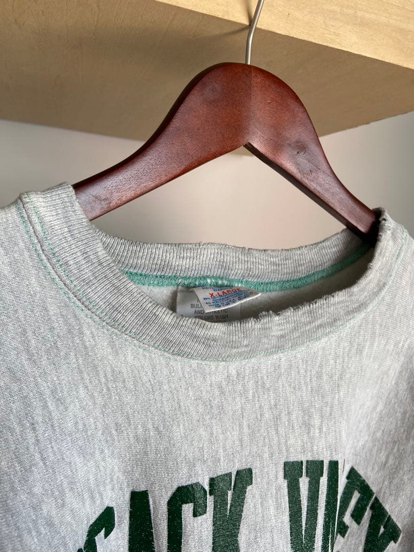 激レア　グリーンステッチ　80s champion reverse weave