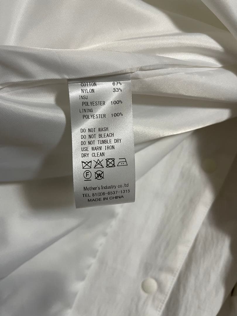 新品!! 2025AW mizuiro ind ワイドパディングシャツジャケット