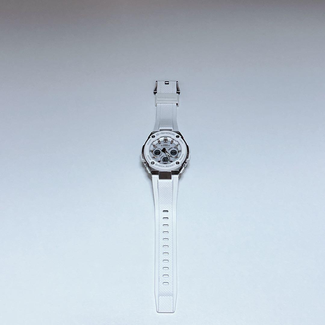 専用 G-SHOCK GST-W300 G-STEEL 電波ソーラー ホワイト