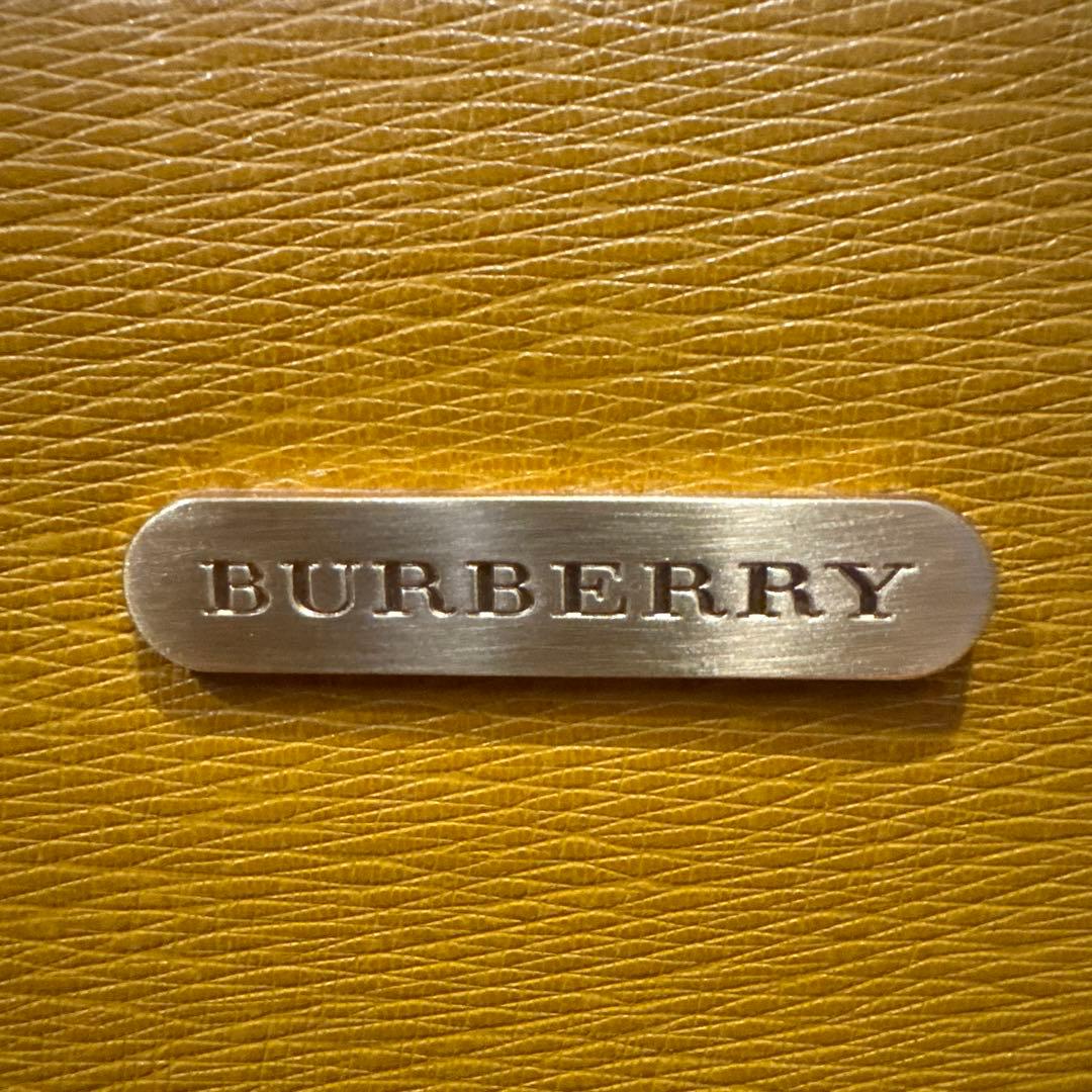 BURBRRY バーバリー ハンドバッグ トートバッグ イエロー