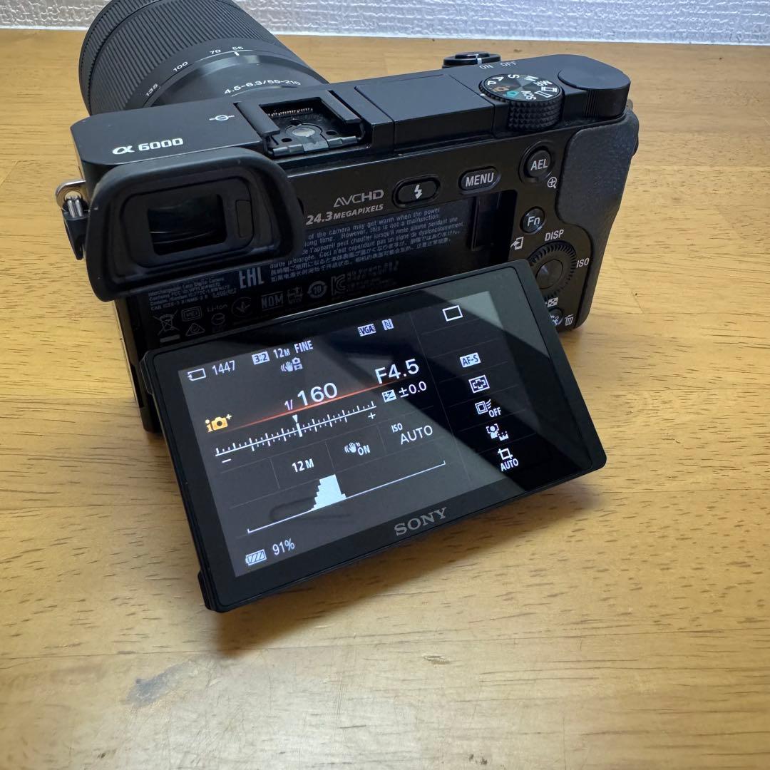 SONY α6000ミラーレスカメラ ダブルズームレンズキット 動作確認済み