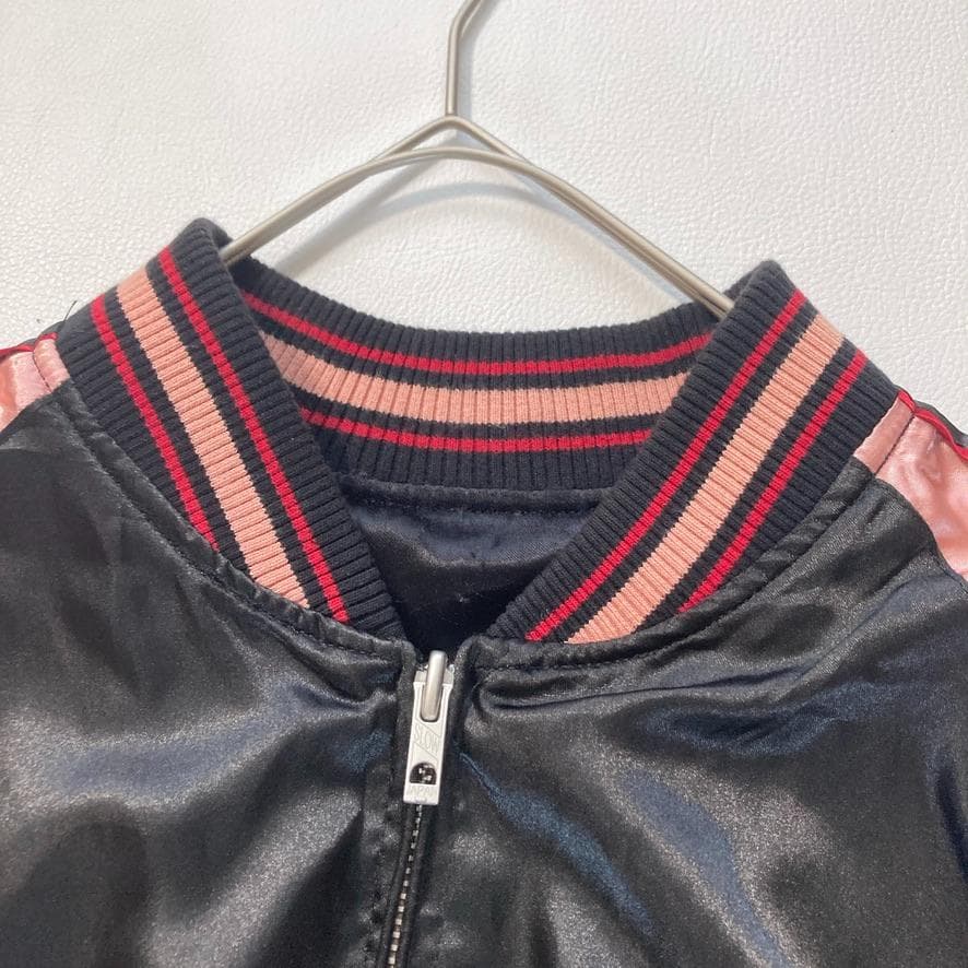 【Stopio】花旅楽団 Lサイズ 金魚刺繍 スカジャン リバーシブル