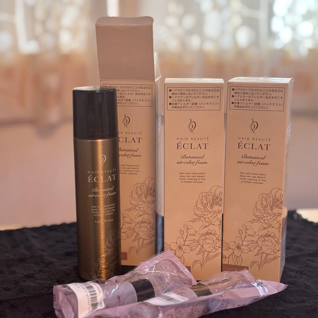 【オマケ付】ECLAT ボタニカルエアカラー フォーム ３本セット