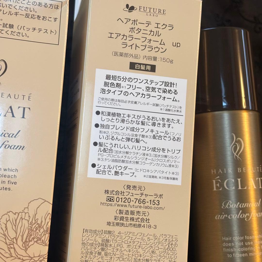 【オマケ付】ECLAT ボタニカルエアカラー フォーム ３本セット
