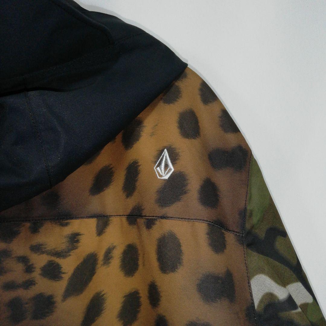 VOLCOM メンズ スノボウェア スノーボード 豹柄迷彩 ジャケット ボルコム