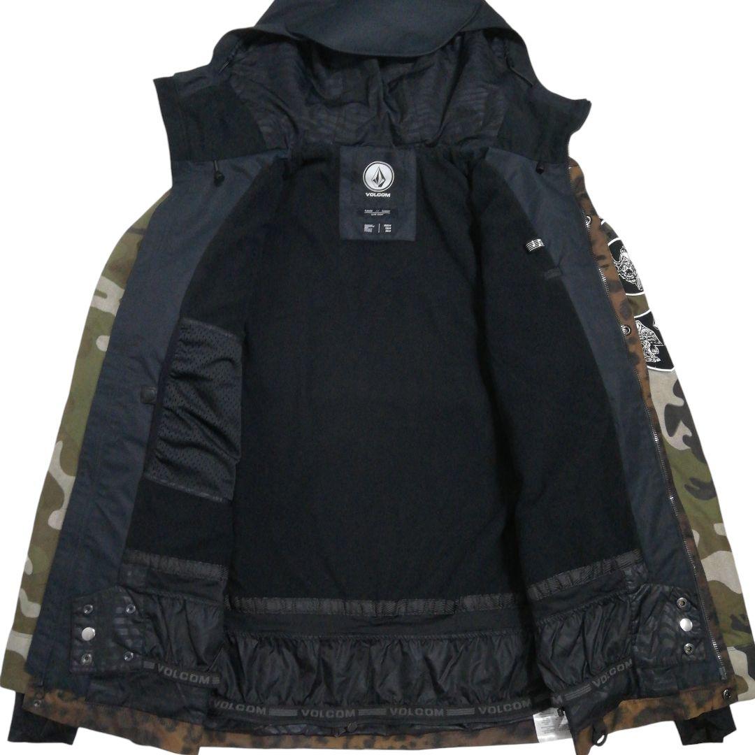 VOLCOM メンズ スノボウェア スノーボード 豹柄迷彩 ジャケット ボルコム