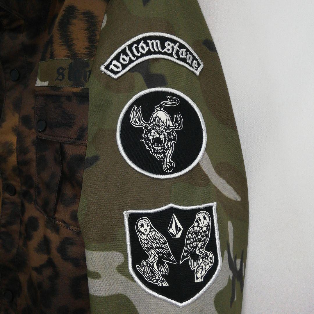 VOLCOM メンズ スノボウェア スノーボード 豹柄迷彩 ジャケット ボルコム