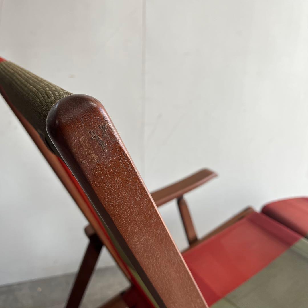 ヴィンテージ オールド マルニ デッキチェア オアシス 折り畳み z492