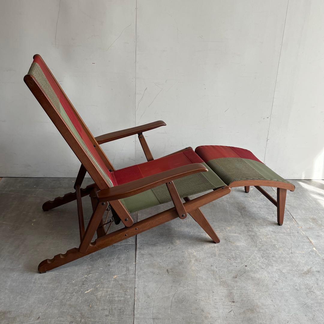 ヴィンテージ オールド マルニ デッキチェア オアシス 折り畳み z492