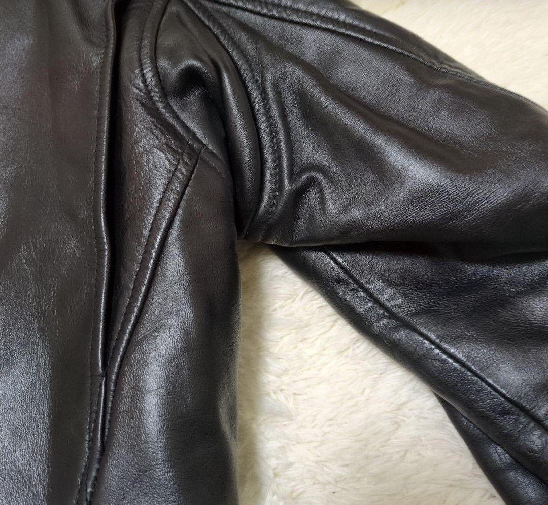 リューグー馬革 シングルライダースジャケットS(Mサイズ相当)ライナー付き
