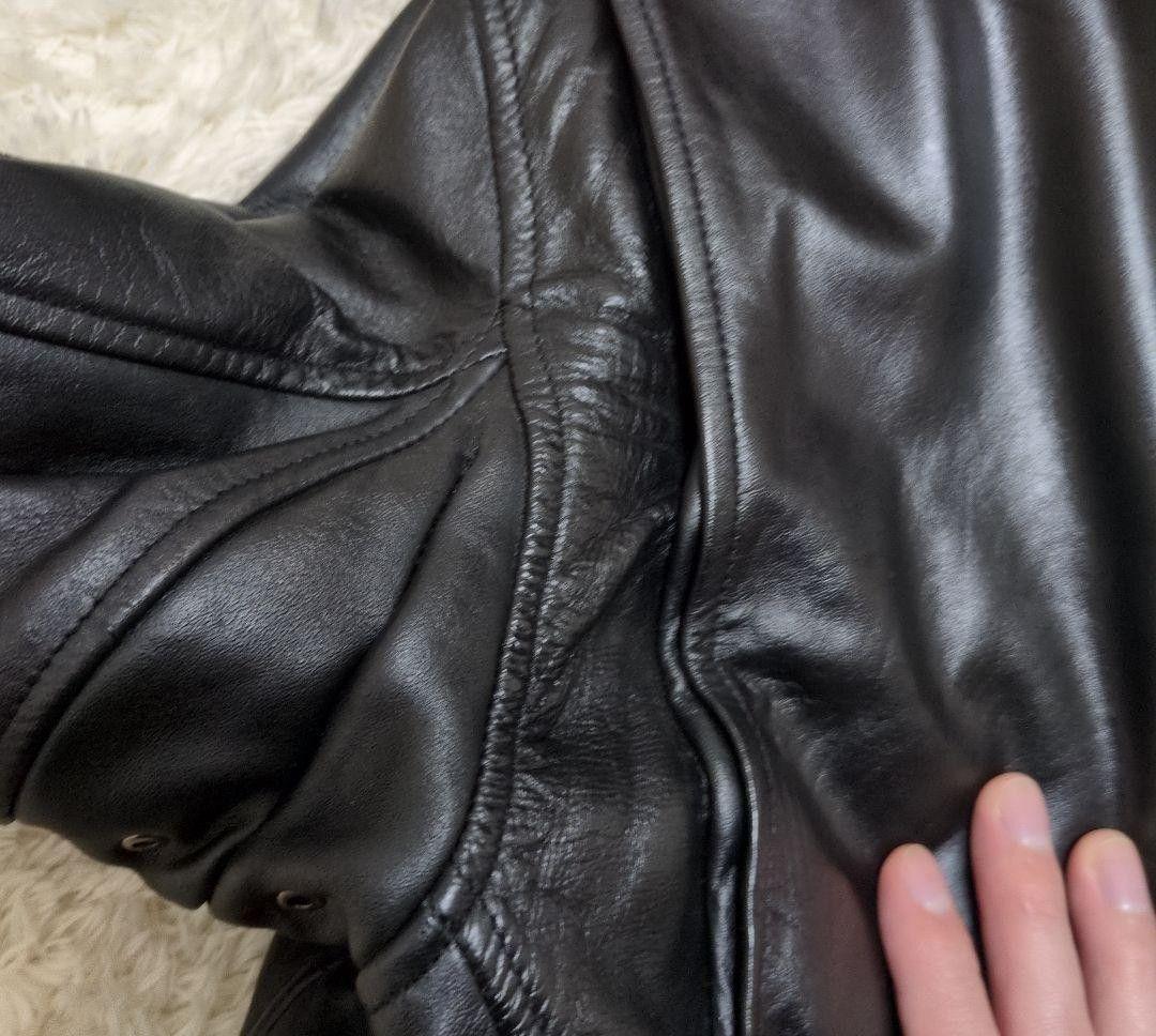 リューグー馬革 シングルライダースジャケットS(Mサイズ相当)ライナー付き