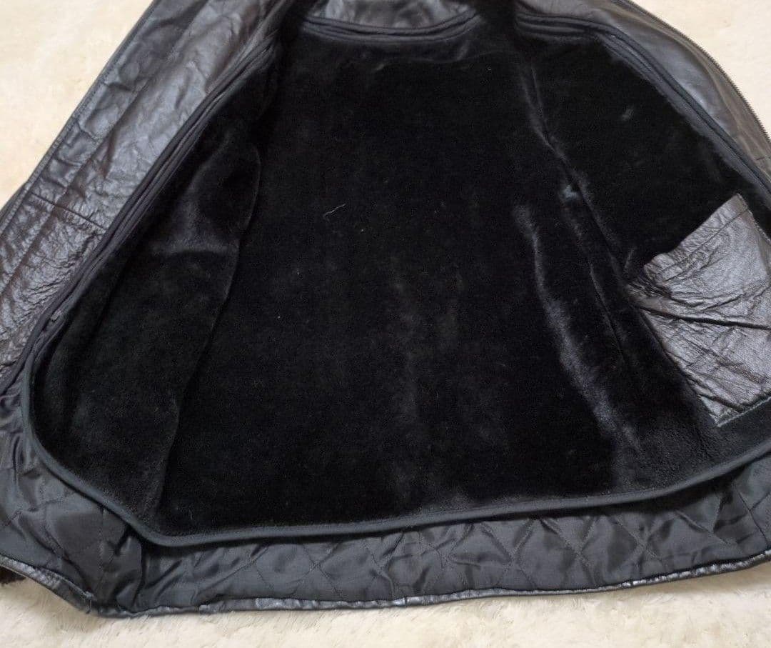 リューグー馬革 シングルライダースジャケットS(Mサイズ相当)ライナー付き