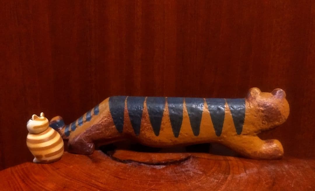 リサラーソン タイガー＆ミアガチャ 新品 北欧 美品