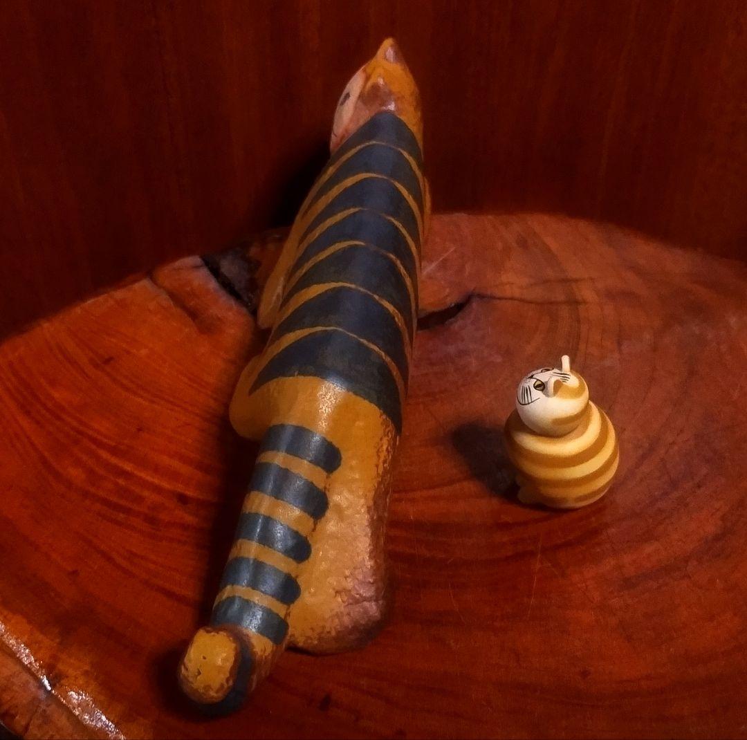 リサラーソン タイガー＆ミアガチャ 新品 北欧 美品