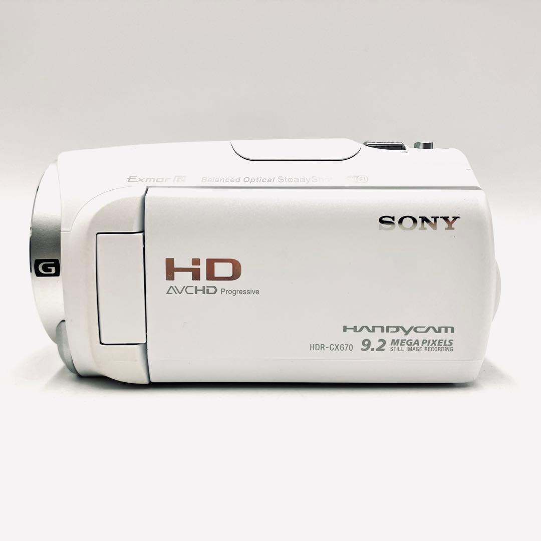 Wi-Fi対応♪ SONY HDR-CX670 ホワイト