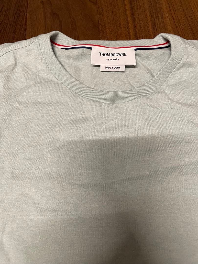 THOM BROWNE 4bar 長袖シャツ サイズ2 ブルーグリーン