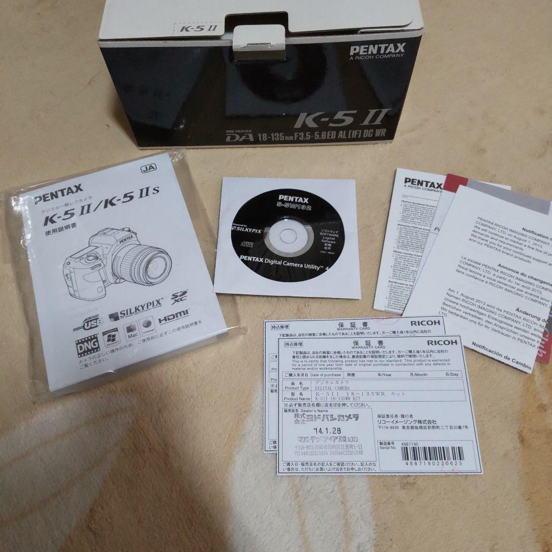 ショット1776枚　ペンタックス　K-5Ⅱ DA18-135セット 送料込み！