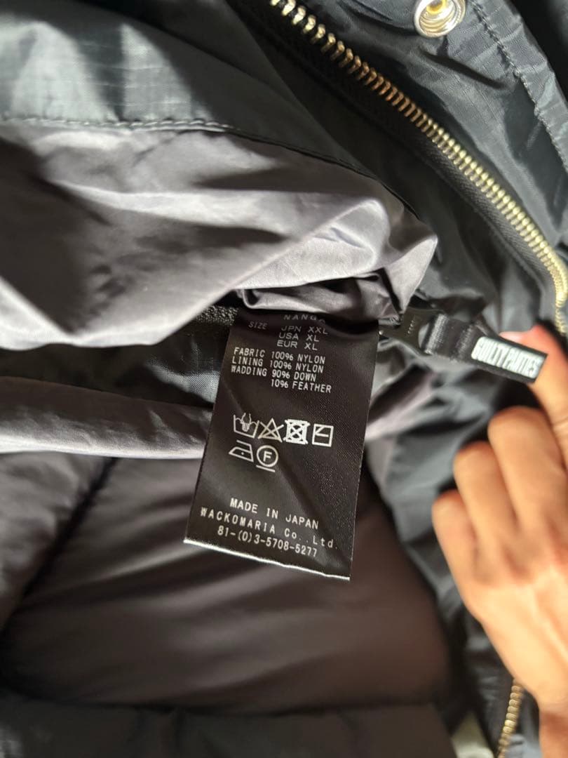 即日配送！XXL ワコマリア　ナンガ　ダウン