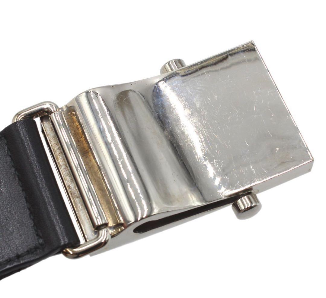 Q2580 美品 プラダ ナイロン ガチャ ベルト