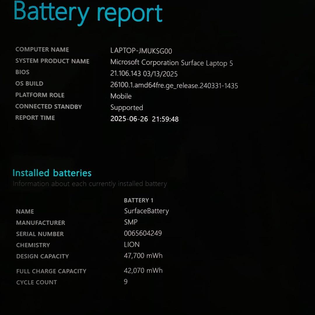 【準新品・12世代】Surface Laptop5 8G/256G Office