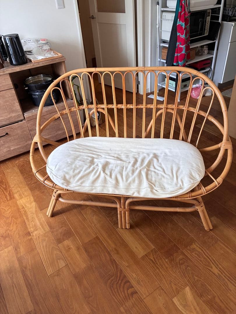 unico ラタンチェア　ソファ カージュ　ウニコ 2人