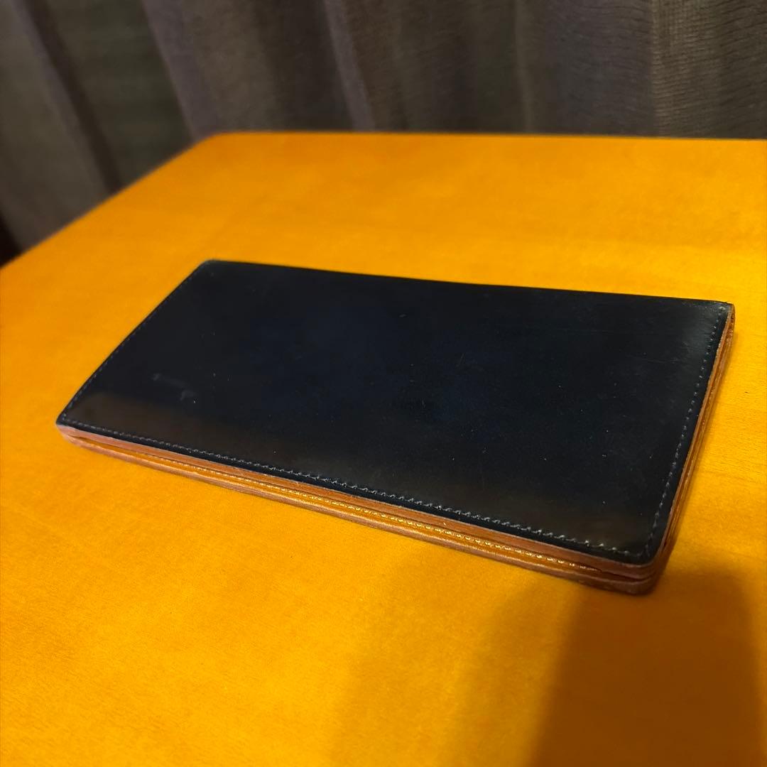 土屋鞄製造所 コードバン 長財布 中ファスナー小銭入れ付