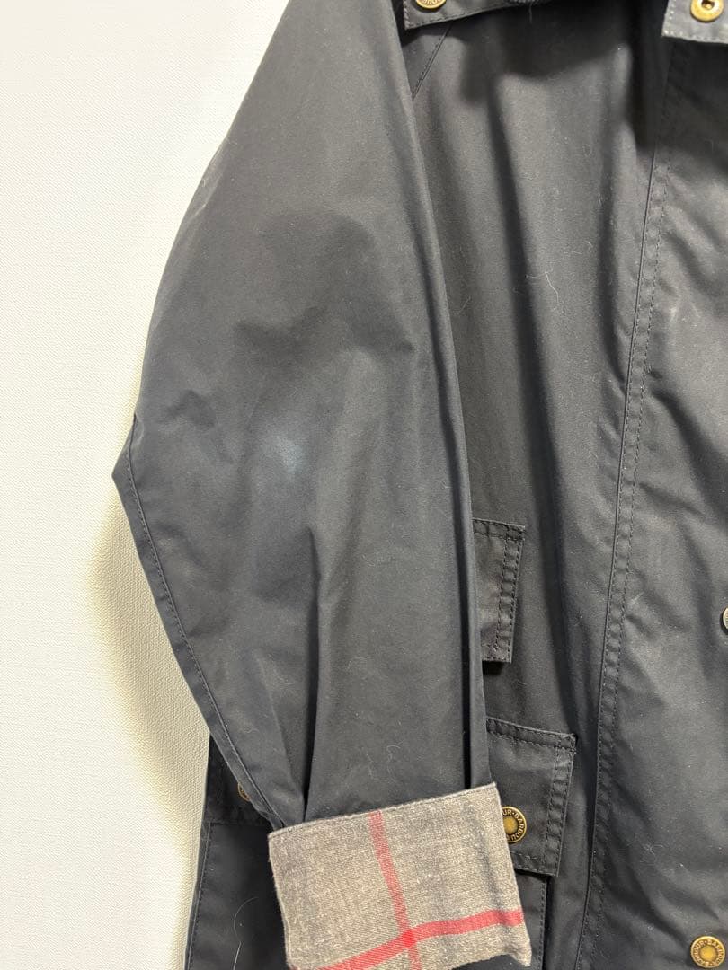 s*u様 レディース Barbour オイルジャケット ネイビー