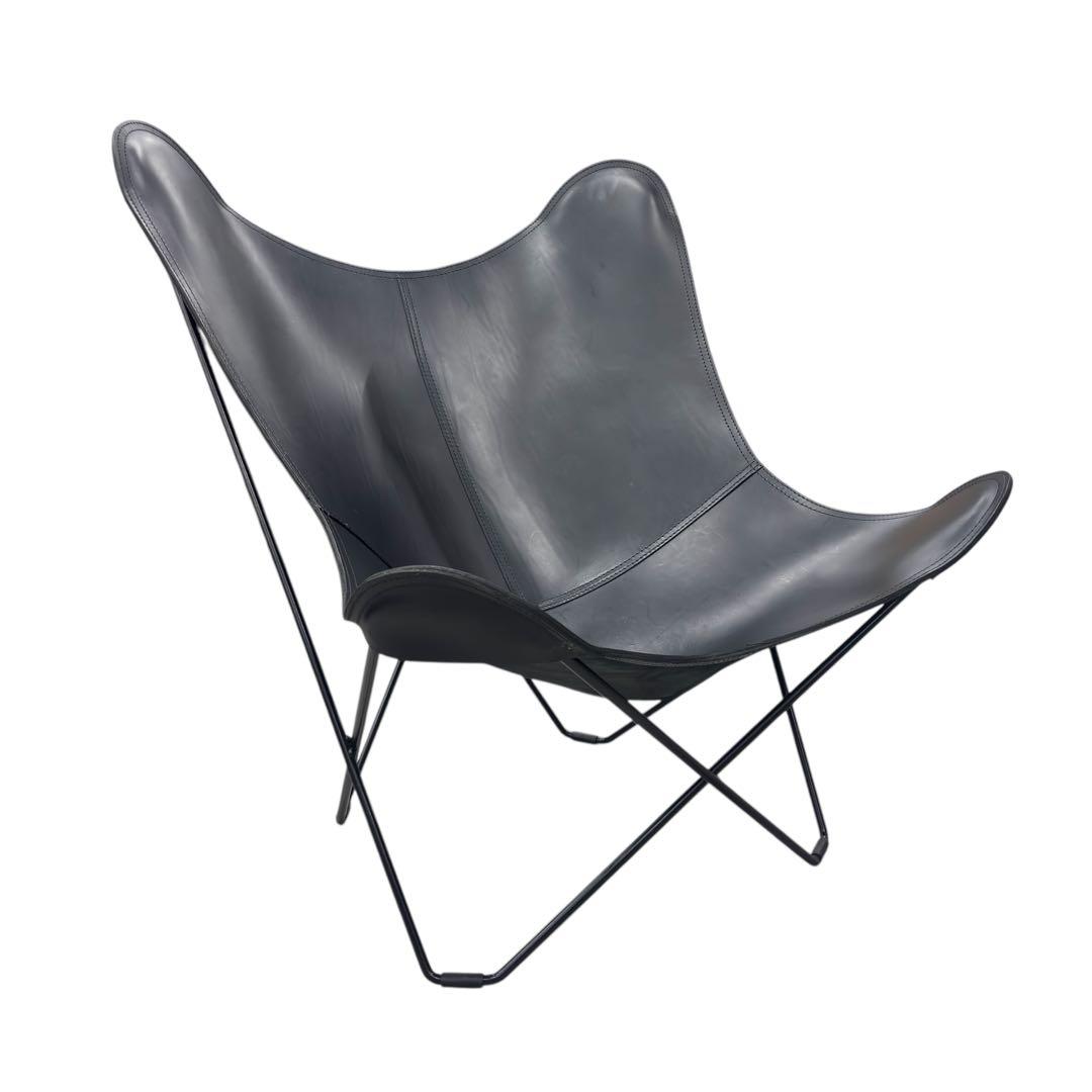 Cuero クエロ BKFチェア マリポサ ブラックレザー｜バタフライチェア