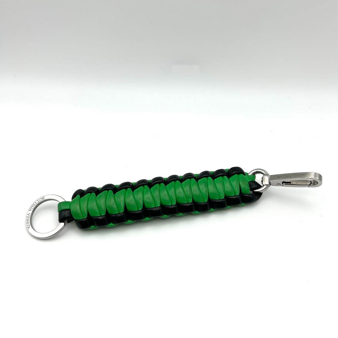 ボッテガヴェネタ BOTTEGA キーリング　チャーム バイカラー 緑 黒