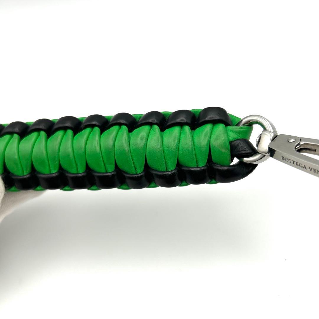ボッテガヴェネタ BOTTEGA キーリング　チャーム バイカラー 緑 黒