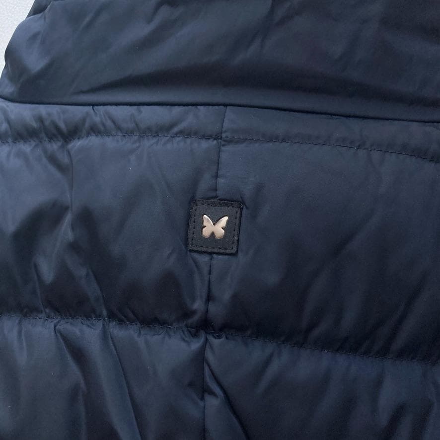 ま*か様 【2WAY】MaxMara　ダッフルダウンコート Aライン ベルト 紺