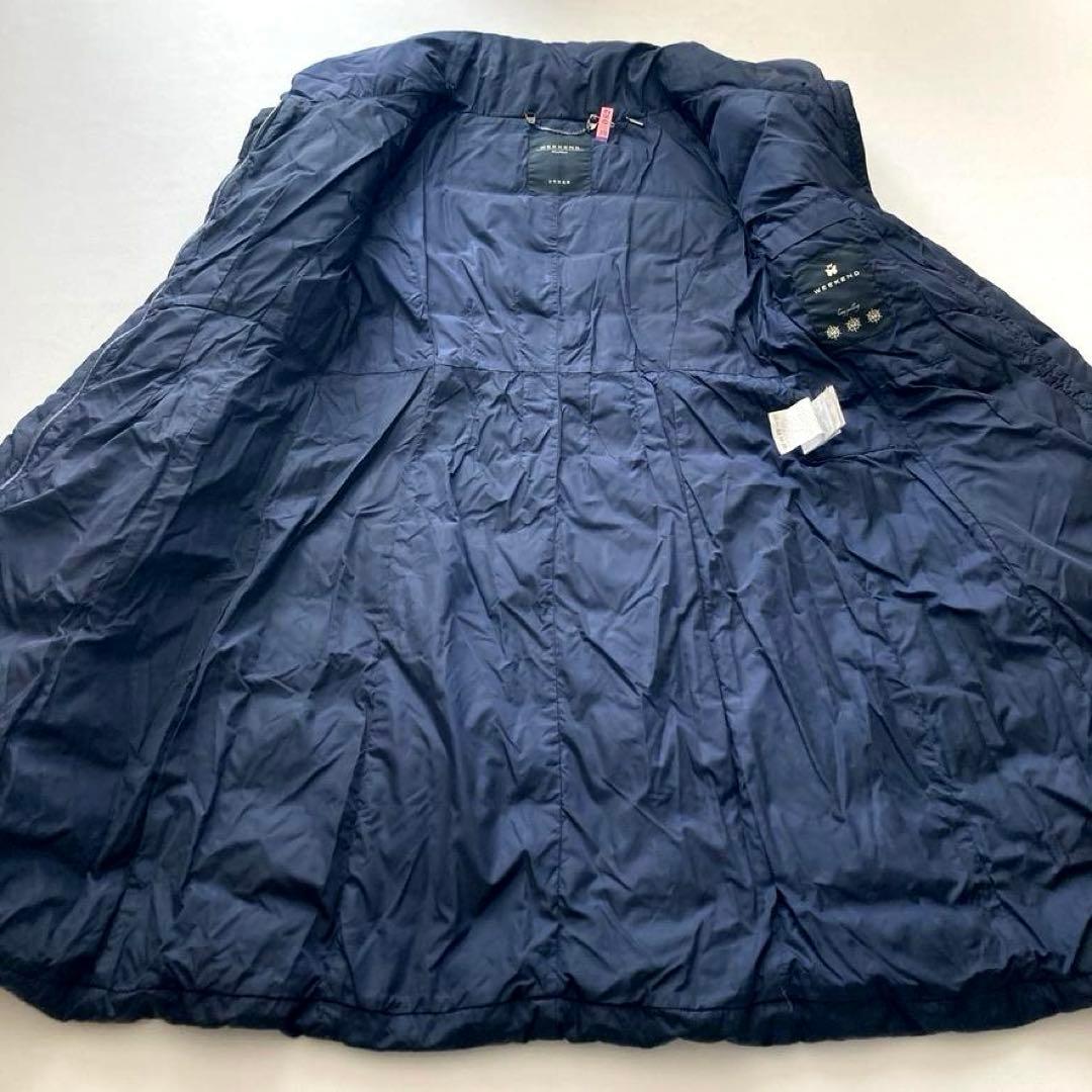 ま*か様 【2WAY】MaxMara　ダッフルダウンコート Aライン ベルト 紺