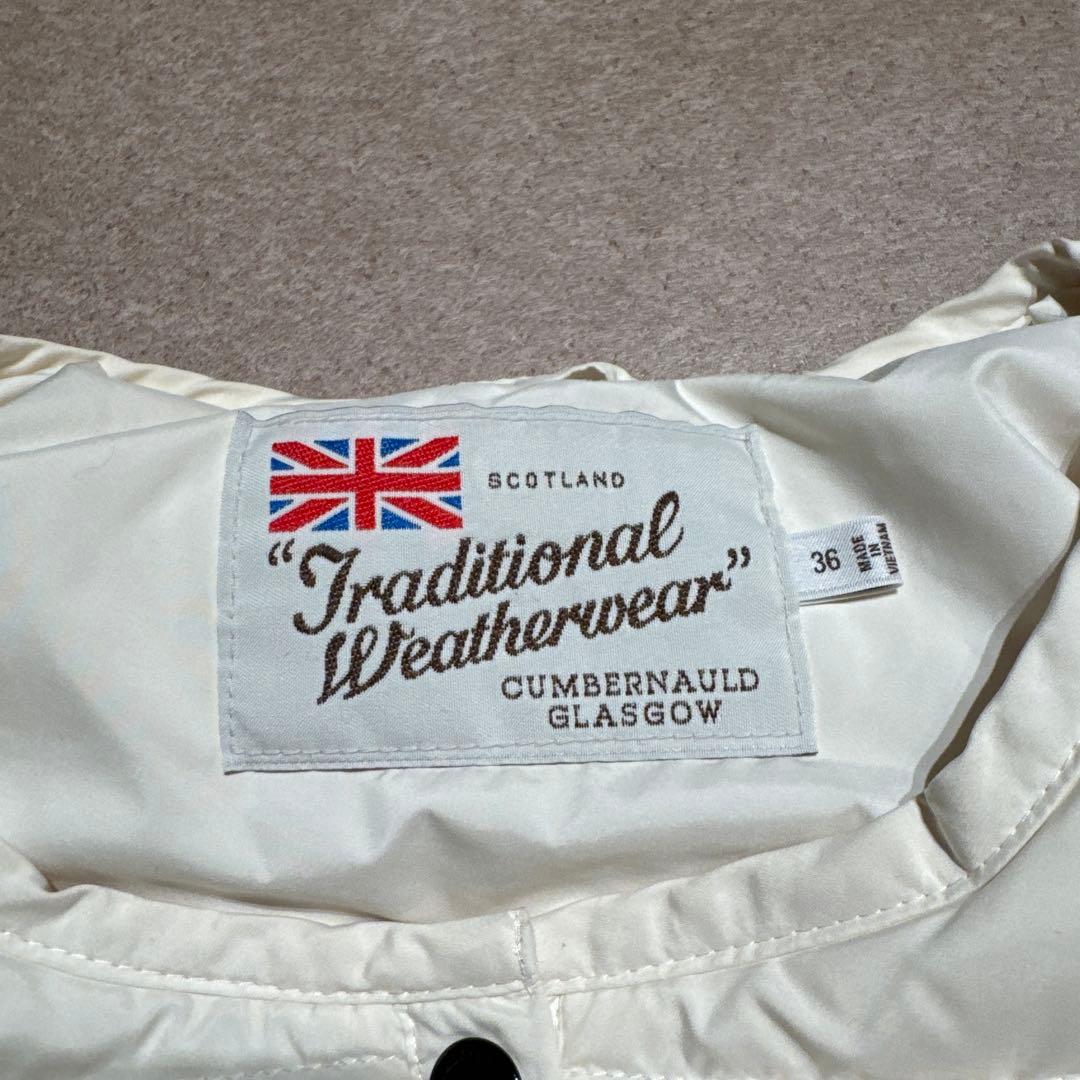 Traditional Weatherwear ライトダウンジャケット　白　36